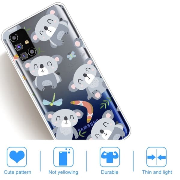 Deco Samsung Galaxy M31s kotelot - Karhu Silver grey