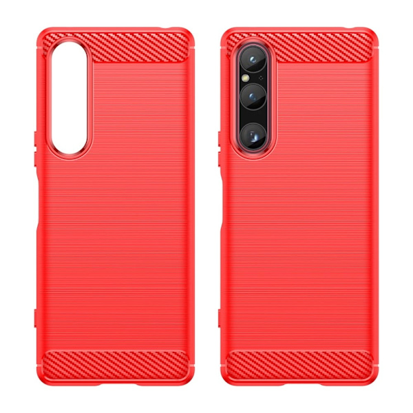 Carbon Flex Etui Sony Xperia 1 V - Rød Red