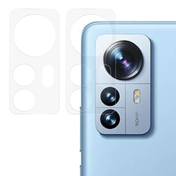 2 st Xiaomi 12 Pro Arc Edge linsskydd av härdat glas Transparent