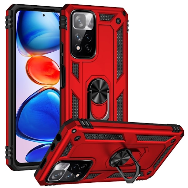 Bofink Combat Xiaomi Redmi Note 11 Pro / 11 Pro Plus Suojakotelo - Punainen Red