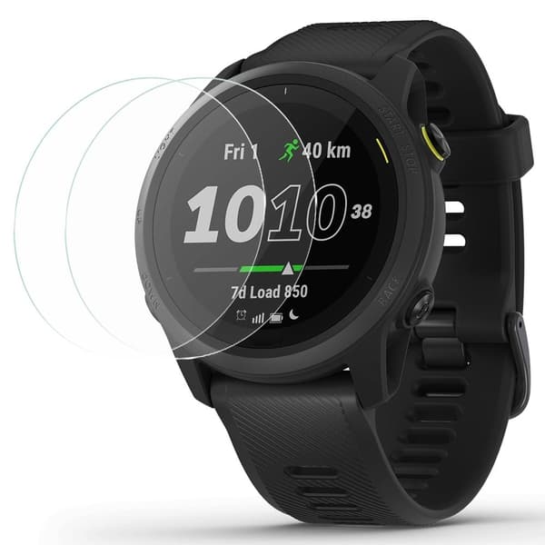 2-pack Garmin Forerunner 745 näytönsuoja 2.5D Arc Edge karkaistu lasi elokuva Transparent