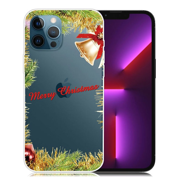 Julfodral till iPhone 13 Pro - Klocka multifärg