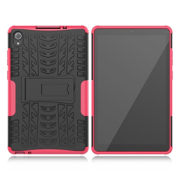 Lenovo Tab M8 tyre style TPU hybrid case - Rose Pink
