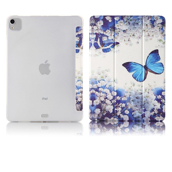 læder flip etui til iPad Pro 11 inch (2020) - blå sommerfugl Blue