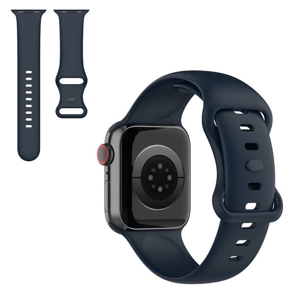 Silikoneurrem til Apple Watch 40mm - Mørkeblå / Størrelse: S Blue