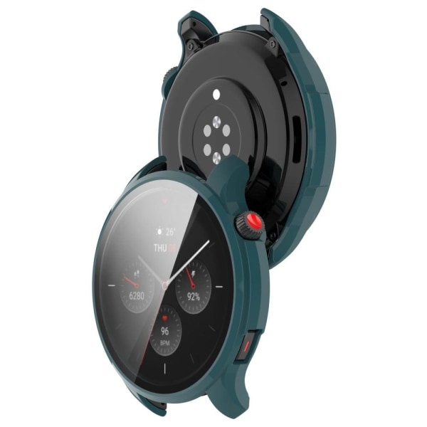 Amazfit GTR 4 46mm protective cover with tempered glass - Pine N Grön