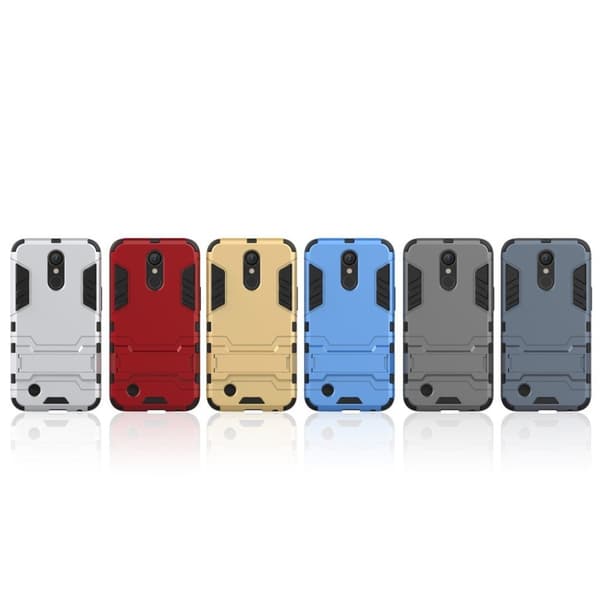 LG K10 2017 Kul Guard TPU Etui - Grå Silver grey