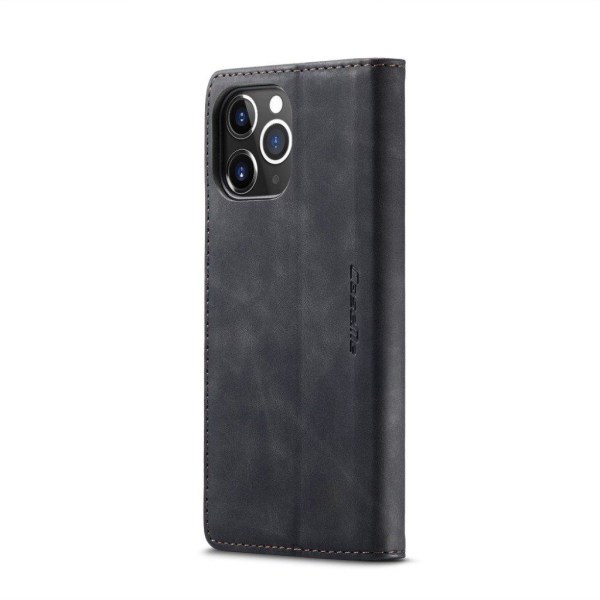 CASEME 013 Series Wallet Auto-absorberet læder Flip Case iPhone Black