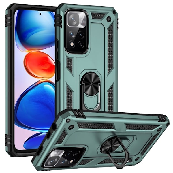 Bofink Combat Xiaomi Redmi Note 11 Pro / 11 Pro Plus Etui - Sortliggrøn Green