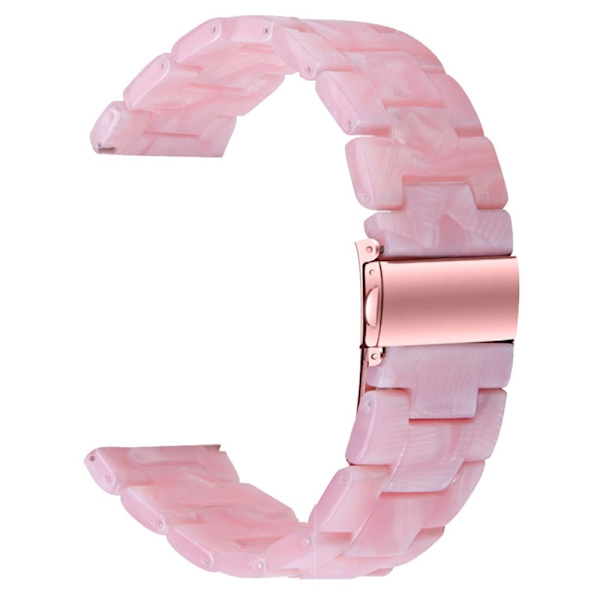 Resin Band Popglory Smart Watch Replacement Strap - Perle Rosa Pink