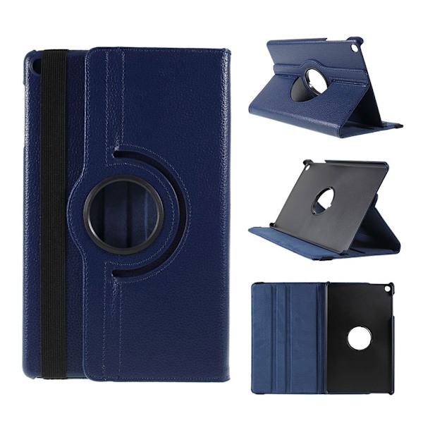 Samsung Galaxy Tab A 10.1 (2019) litchi-nahkakotelo - Tummansininen Blue