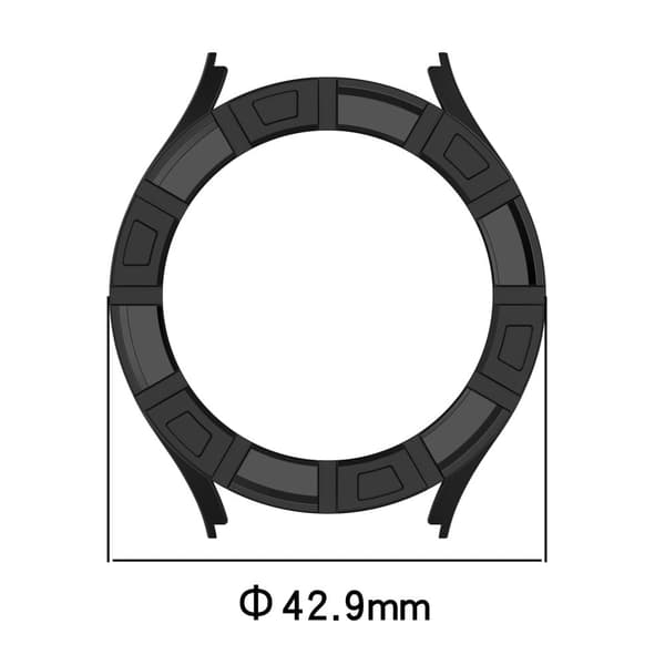 Samsung Galaxy Watch7 40mm Watch Case Hollow Armor Soft Flexible Watch Frame - Starlight White