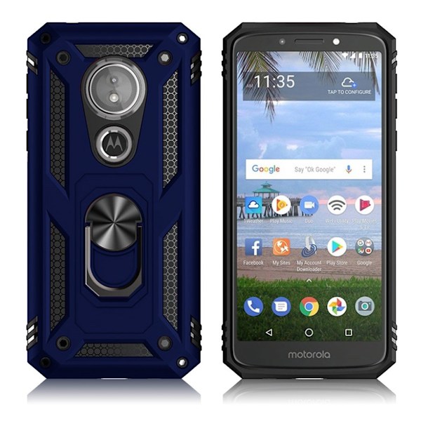 Bofink Combat Motorola Moto E5 skal - Blå Blå
