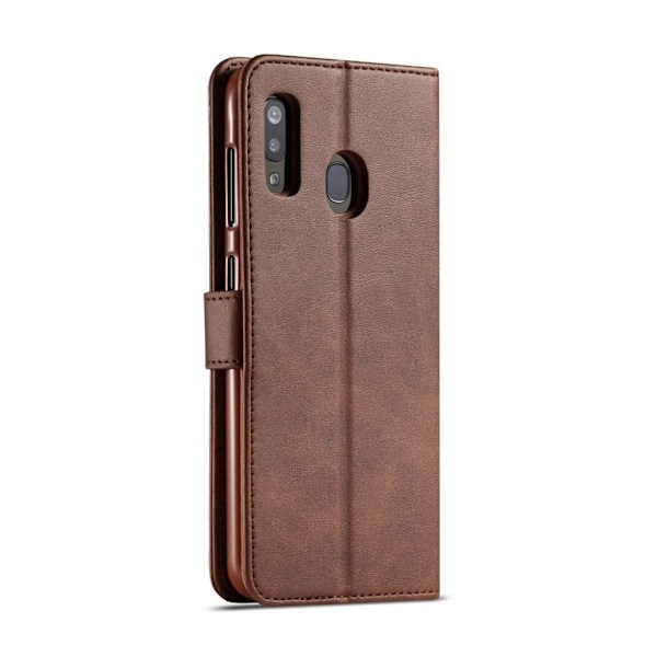 LC.IMEEKE Samsung Galaxy A20e Flip kotelot - Kahvi Brown