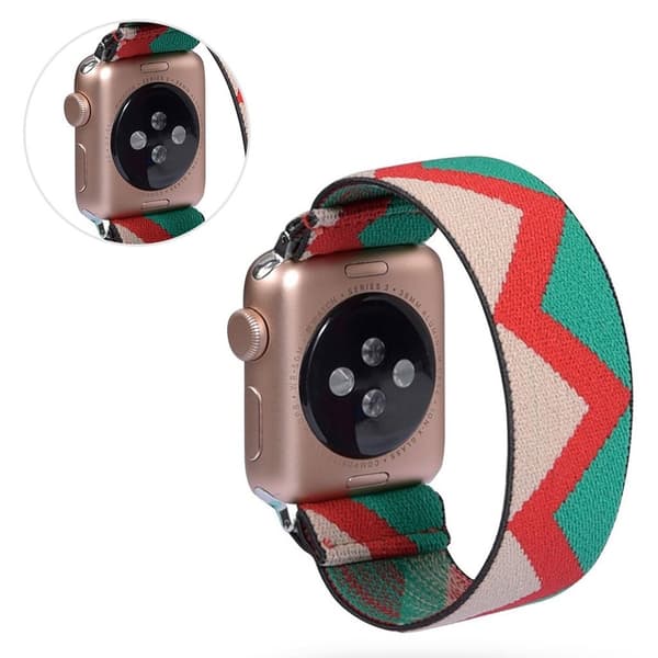 Apple Watch Series 5 / 4 40mm nailon kellonauha - Kolmio Värikäs Multicolor
