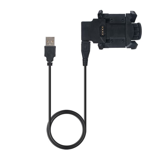1m Garmin Fenix 3 / Fenix 3 HR / Quatrix 3 USB-latauskaapeli - Musta Black