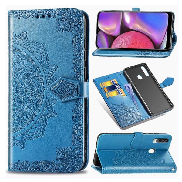 Mandala Samsung Galaxy A20s veske - Blå Blue