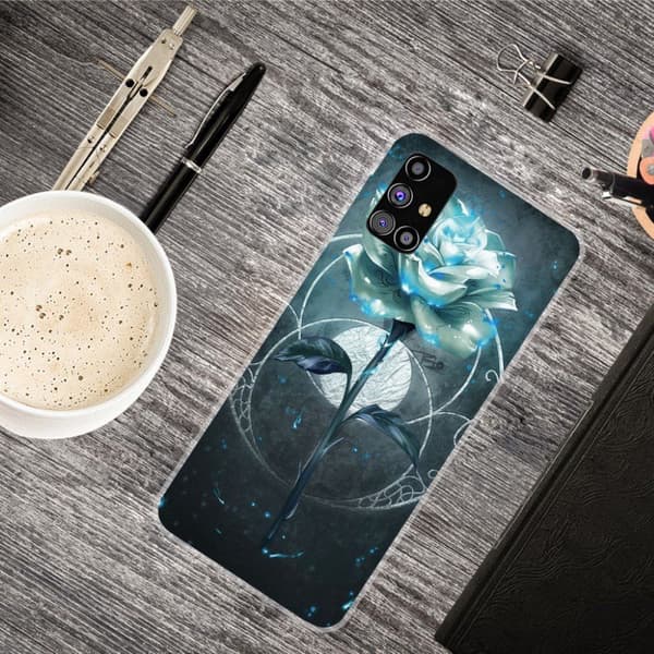 Deco Samsung Galaxy M51 skal - Grön Ros Grön