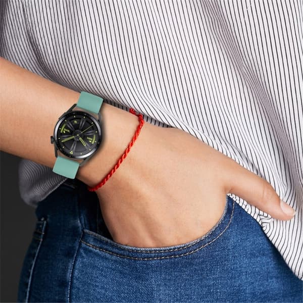Enkel silikone-urrem til Huawei Watch - Blågrøn Green