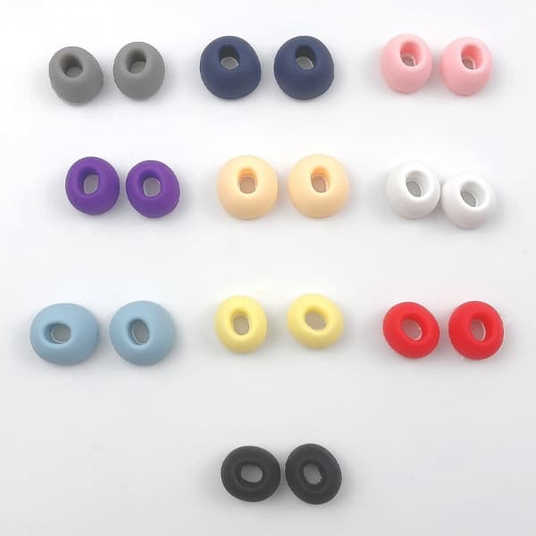 1 par AirPods Pro 2 øreklokker i silikon - Svart Black
