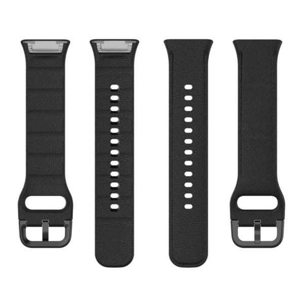 Oppo Watch Free silicone watch strap - Black Svart
