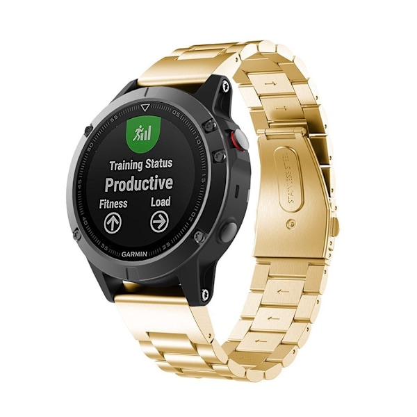 Garmin Fenix 5 Erstatninsgrem i rustfri stål - Guld farvet Gold