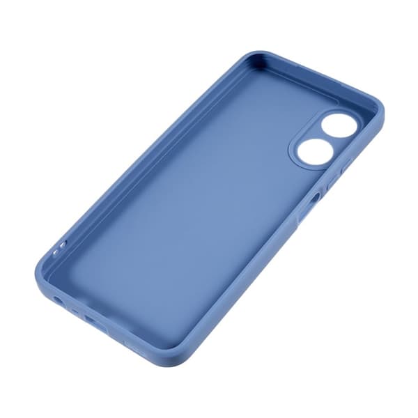 Mikrofiberfôret deksel i mykt gummi for Oppo A17 - Lavendelgrå Silver grey