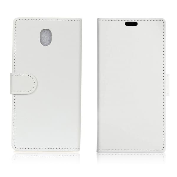 Samsung Galaxy J5 (2017) Etui laget av kunstlær og silikon – Hvit White