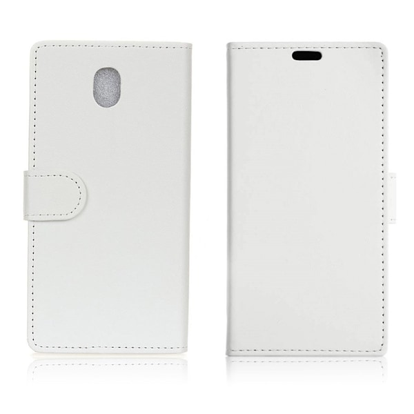 Samsung Galaxy J5 (2017) Stilfuldt læder etui - Hvid White