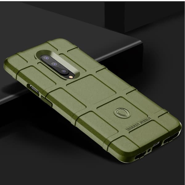 OnePlus 7 Pro kvadratisk rutenett deksel - Grønn Green