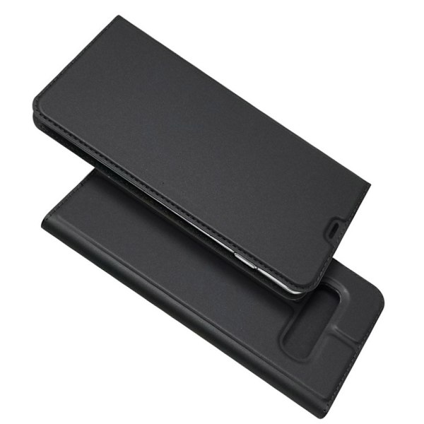 Samsung Galaxy S10 Plus adsorption läderfodral - Svart Svart
