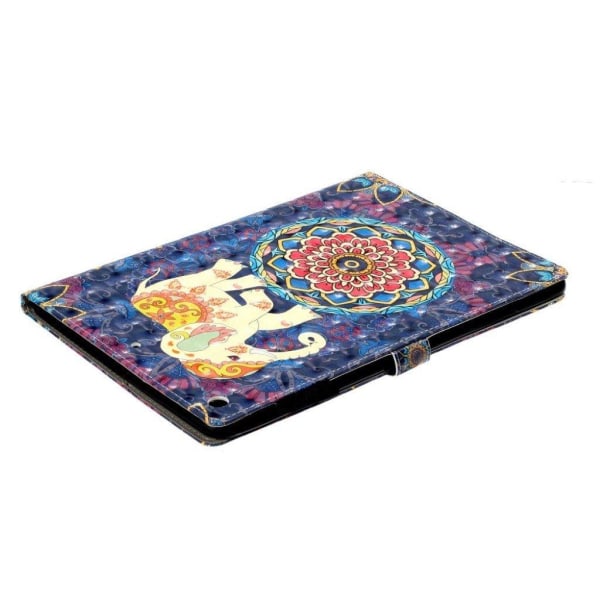 iPad 10.2 (2019) lys spot decor mønster læder etui - Elefant Multicolor