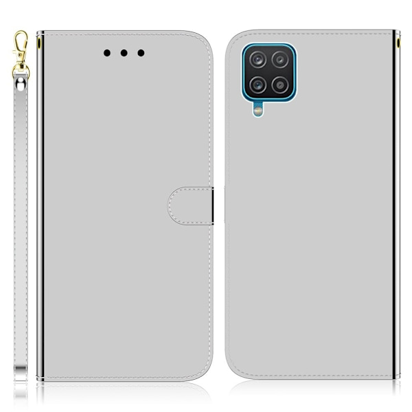 Mirror Samsung Galaxy M32 Flippetui - Sølv Silver grey