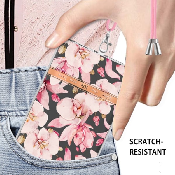 Slim og Holdbart Blødtcover med Snor til Samsung Galaxy S23 Ultra - Hc005 Pink Gardenia Pink