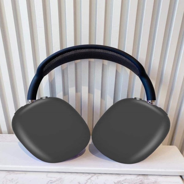 Airpods Max enkelt silikonecover - Sort Black