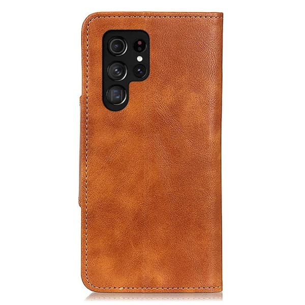 Alpha läder Samsung Galaxy S23 Ultra fodral - Brun Brun