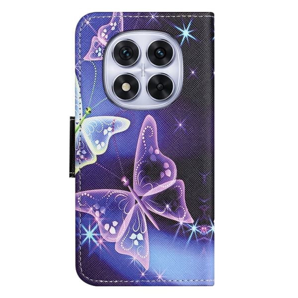 Wonderland Xiaomi Redmi Note 14 Pro 5G / Xiaomi Redmi Note 14 Pro Plus 5G fodral -Glittrande Fjäril Lila