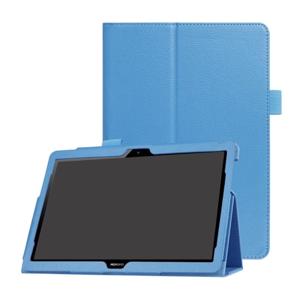 Huawei MediaPad T3 10 Enfärgat fodral i läder - Blå Blå