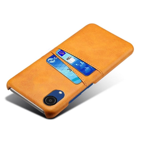 Dual Card Etui Samsung Galaxy A23e - Orange Orange