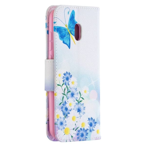 Wonderland Nokia C1 Plus flip kuoret - Perhonen Ja Kukka Multicolor