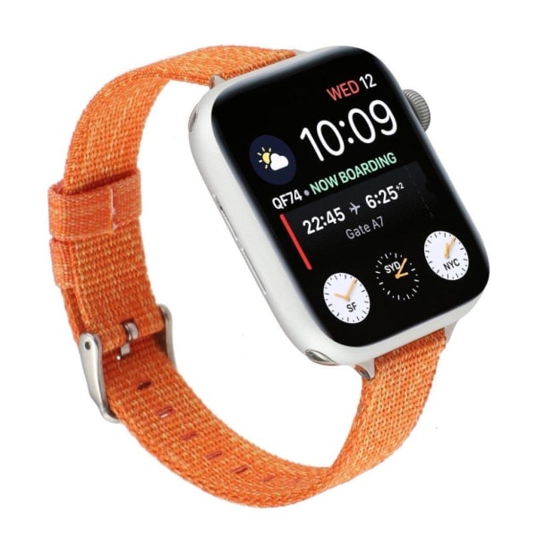 Apple Watch Series 6 / 5 44mm nylonkellonauha - Oranssi Orange