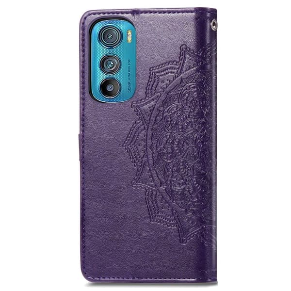 Mandala Motorola Edge 30 Flippetui - Lilla Purple