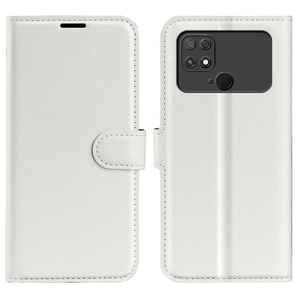 Classic Xiaomi Poco C40 Läppäkotelo - Valkoinen White