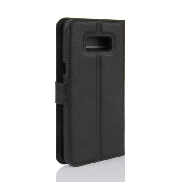 Samsung Galaxy S8 Plus stilfuldt og beskyttende læder-etui - Sort Black