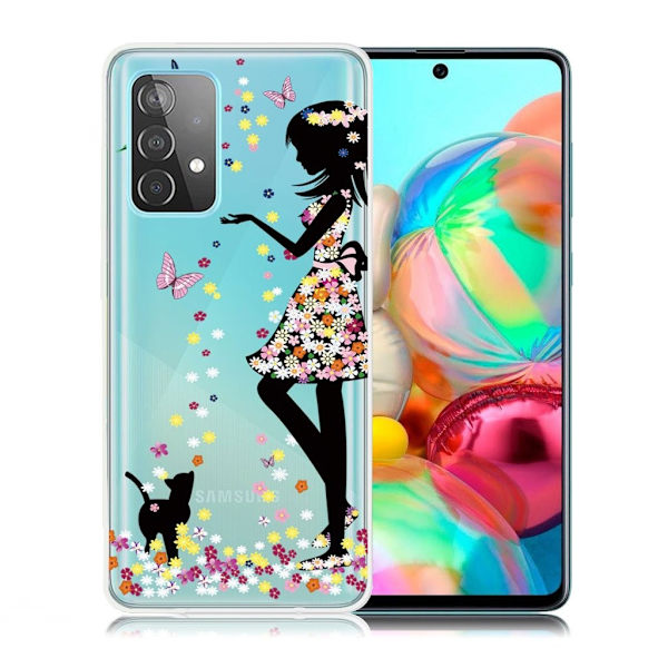 Deco Samsung Galaxy A72 5G kotelot - Tyttö Multicolor