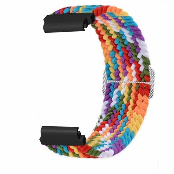 Amazfit T-Rex 2 Ultra elastisk nylonrem - Regnbåge multifärg