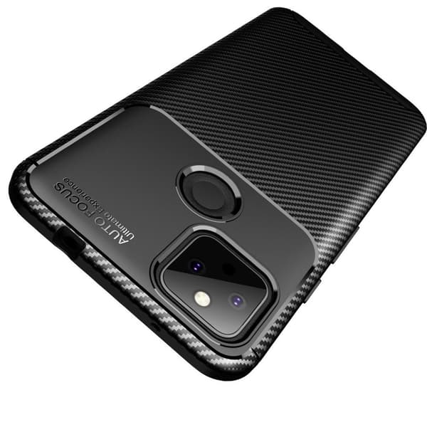 Carbon Shield Google Pixel 5a Etui - Svart Black
