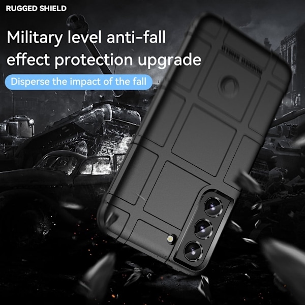 Rugged Shield Samsung Galaxy S22 skal - Svart Svart