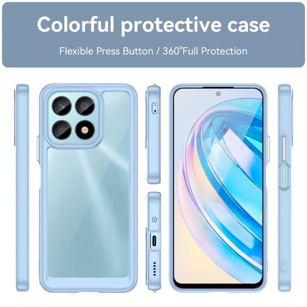 Honor X8a smart akryldeksel - Blå Blue