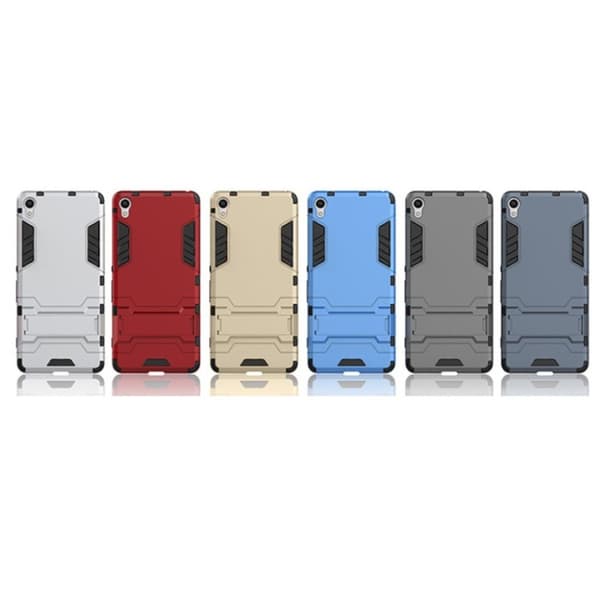 Hybriddeksel for Sony Xperia XA med kickstand - Mørkeblå Blue